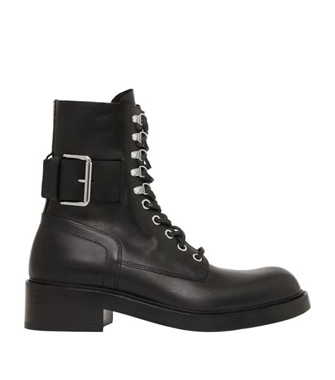 burberry leather lace-up boots|Burberry boots bloomingdale's.